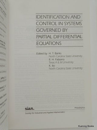 Identification and Control in Systems Governed by Partial Differential Equations (Proceedings in Applied Mathematics)