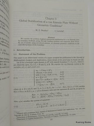 Identification and Control in Systems Governed by Partial Differential Equations (Proceedings in Applied Mathematics)
