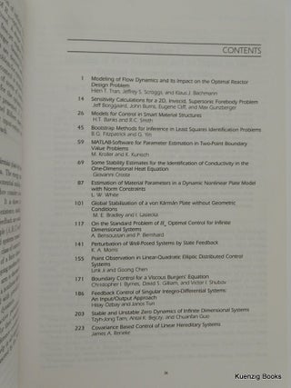 Identification and Control in Systems Governed by Partial Differential Equations (Proceedings in Applied Mathematics)