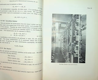 Theory and Structure of the Automatic Relay Computer E.T.L. Mark II (INSCRIBED)