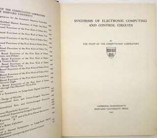 Item #12917 Synthesis of Electronic Computing and Control Circuits. The Staff of the Computation...