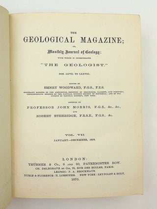 Item #13842 The Geological Magazine or Monthly Journal of Geology with Which is Incorporated 'The...