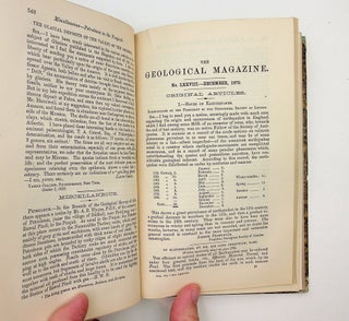 The Geological Magazine or Monthly Journal of Geology with Which is Incorporated 'The Geologist' Nos. LXVII to LXXVII ... Vol VII January to December 1870