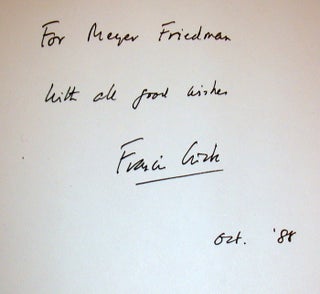 [Manuscript material] Collection of letters and a signed copy of Crick's autobiography "What Mad Pursuit" sent between Nobel Laureate Francis Crick and Meyer Friedman