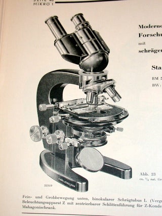 Zeiss Mikroskope Und Nebenapparate Ausgabe 1934