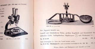 Zeiss Mikroskope Und Nebenapparate Ausgabe 1934