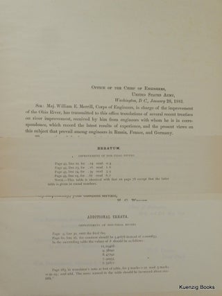 Improvement of Non-Tidal Rivers. Memoires By S. Janicki ... L. Jacquet ... A. Pasqueau