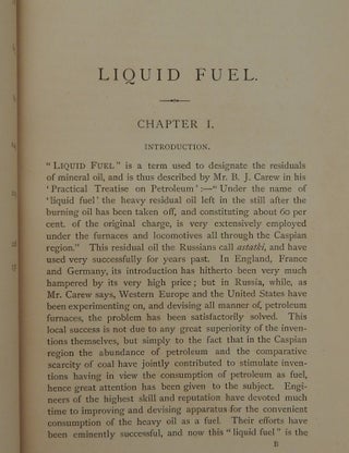 Liquid Fuel for Mechanical and Industrial Purposes