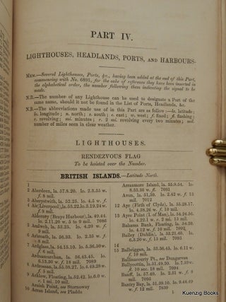 The Universal Code of Signals for The Mercantile Marine of All Nations, by the Late Captain Marryat, R. N. with a Selection of Sentences Adapted for Convoys, and Systems of Geometrical, Night & Fog Signals
