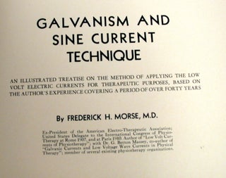 Galvanism and Sine Current Technique
