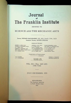 The Differential Analyzer. A New Machine for Solving Differential Equations.