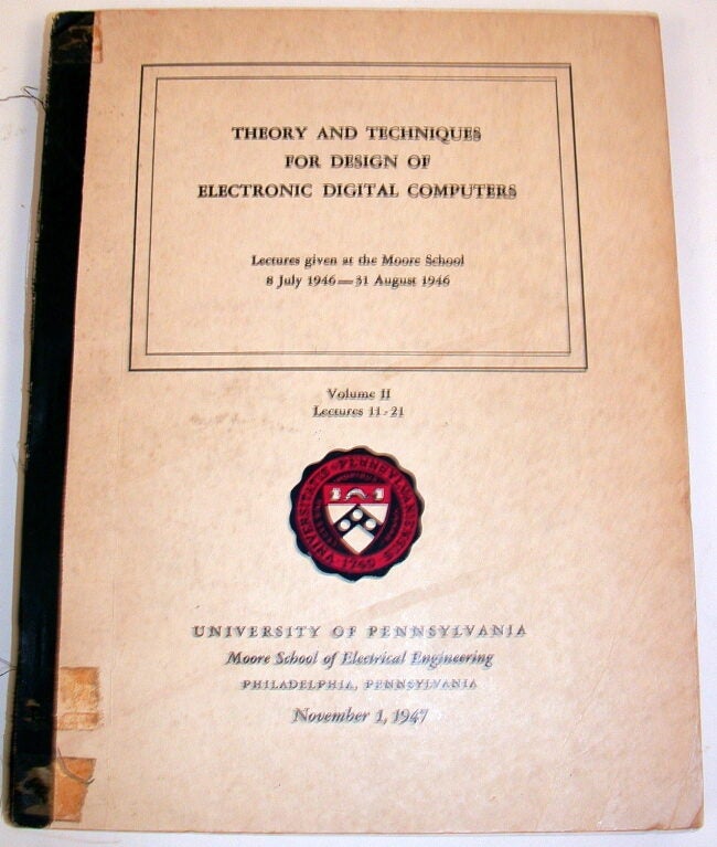Digital Computer Theory Books Theory and Techniques for Design of Electronic Digital Computers ...