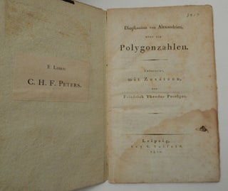 Item #19086 Diophantus von Alexandrien, über die Polygonzahlen. Friedrich Theodor Poselger