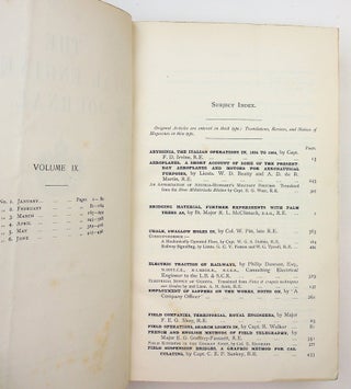 The Royal Engineers Journal Volume IX January to June 1909