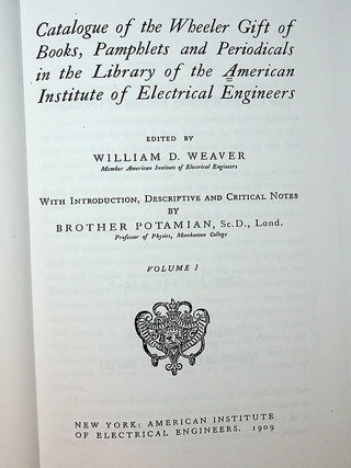 Item #19764 Catalogue of the Wheeler Gift of Books: Pamphlets & Periodicals in the Library of the...