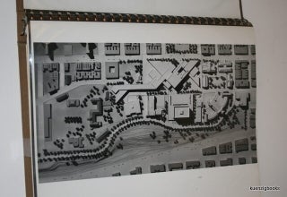 Architect's presentation binder with graphs and photos of architectural drawings of proposed facilities for the campus of City College at the City University of New York