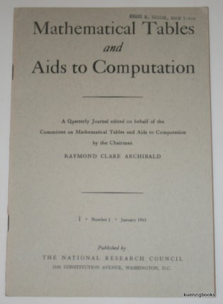 Mathematical Tables and Other Aids to Computation [MTAC]