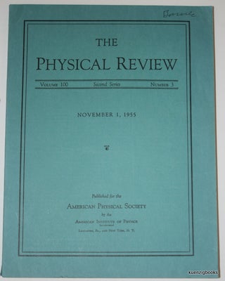 Item #20124 Observation of Antiprotons. Owen Chamberlain, Emilio Wiegand Segre, Clyde, Thomas...