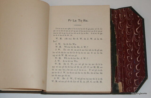 Masonic Ritual Cipher Masonic Cipher Ritual Fr La To Re | FRATERNAL, Masonic Cipher Ritual