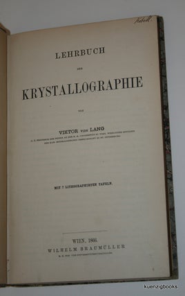 Lehrbuch Der Krystallographie