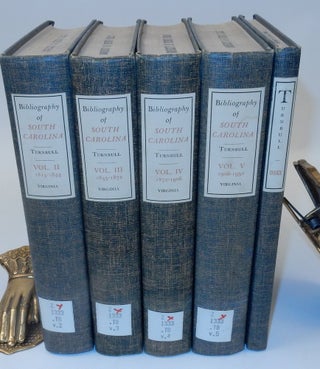 Item #21938 Bibliography Of South Carolina, 1563-1950 [ 5 of 6 Volumes ONLY ]. Robert J. Turnbull