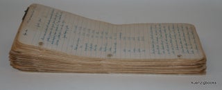 Manuscript Archive with formulae/processes for Leather Dressing, Dyeing, Tanning from the 1940s and 1950s