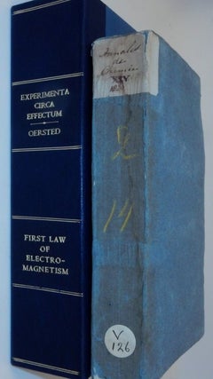 Item #22987 EXPERIMENTA CIRCA EFFECTUM, etc. Experiences sur l'effet du conflict electrique sur...
