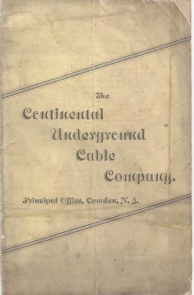Item #23057 Prospectus for sales territories for the Continental Underground Cable Company's...