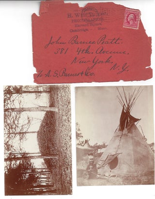 Item #23631 [ photographic images ] Two Native American images sent from Cambridge MA...
