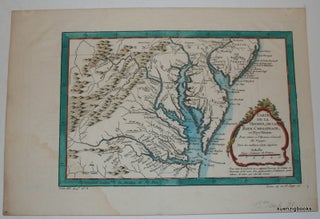 Item #23857 [ MAP ] Carte De La Virginie, De La Baye Chesapeack, et Pays Voisins Pour servir a...
