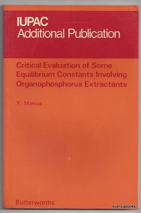 Item #23875 Critical Evaluation of Some Equilibrium Constants Involving Organophosphorus...