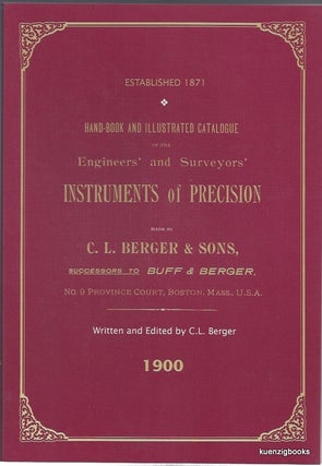 Item #23903 Hand-book and Illustrated Catalogue of the Engineers' and Surveyors' Instruments of...