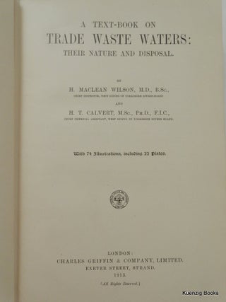A Text-book on Trade Waste Waters : Their Nature and Disposal