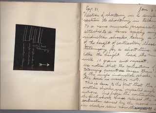 Two laboratory notebooks, "Experimental Physiology" and "Animal Morphology" for student and eventual Homeopathic Physician Ralph W. Hayman at Boston University School of Medicine in 1902.