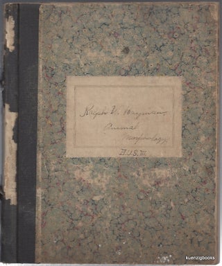 Two laboratory notebooks, "Experimental Physiology" and "Animal Morphology" for student and eventual Homeopathic Physician Ralph W. Hayman at Boston University School of Medicine in 1902.