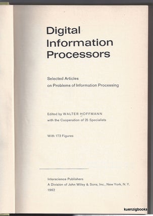 Item #24007 Digital Information Processors : Selected Articles on Problems of Information...