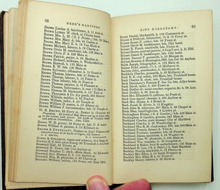 Geer's Hartford City Directory for 1866-67: Containing every kind of desirable information for Citizens and Strangers. Published Annually. No. XXIX - June 1866 to June 1867