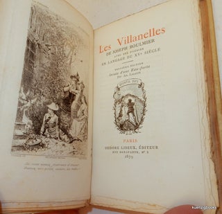 Les Villanelles, de Joseph Boulmier avec ses poésies en langage du XVe siècle