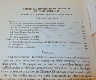 Numerical Inverting of Matrices of High Order II