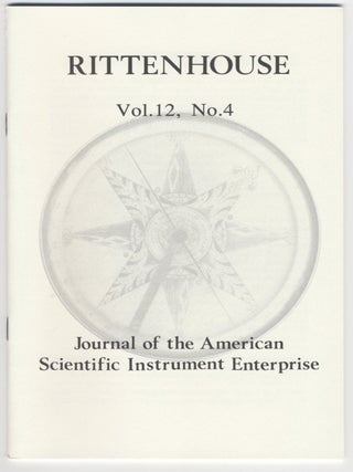 Rittenhouse Vol. 12 No. 4 (Issue 48), October 1998 : Journal of the American Scientific Instrument Enterprise