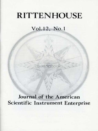 Rittenhouse Vol. 12 No. 1 (Issue 45), January 1998 : Journal of the American Scientific Instrument Enterprise
