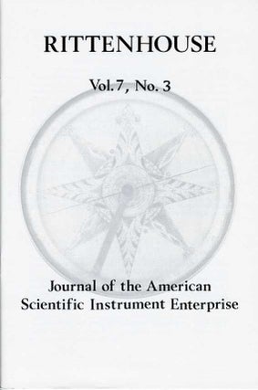 Rittenhouse Vol. 7 No. 3 (Issue 27): Journal of the American Scientific Instrument Enterprise May 1993