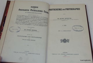 Item #25865 Photochemie und Photographie I. Teil. Dr. Karl Schaum