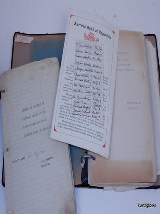 Item #26175 Minutes of Meetings of Westerly Branch of the Rhode Island Chapter of American Guild...