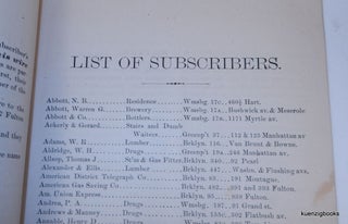 The Long Island Telephone Co. ... List of Subscribers connected November 15, 1882. WITH ADDENDA To Subscribers List of November 15, 1882 WITH List of Subscribers Connected February 20 to April 1, 1883