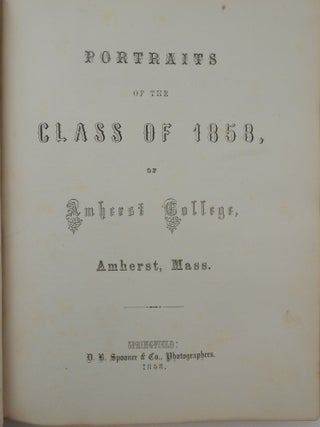 Portraits of the Class of 1858, Amherst College, Amherst, Mass.