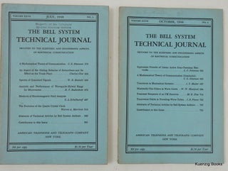 Item #26626 A Mathematical Theory of Communication [ IN Bell System Technical Journal, July and...
