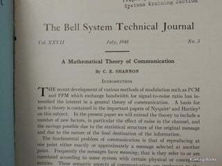 A Mathematical Theory of Communication [ IN Bell System Technical Journal, July and October 1948 Issues ]