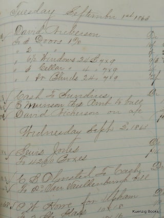 Manuscript Journal of William D. Olmsted & Co. covering September 1, 1863 through June 29, 1864