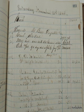 Manuscript Journal of William D. Olmsted & Co. covering September 1, 1863 through June 29, 1864